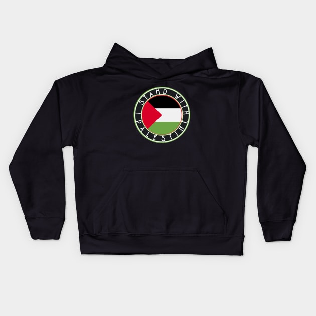 I stand with Palestine Kids Hoodie by Bellinna